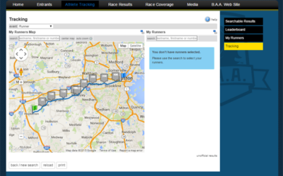 Follow me in Boston – Athlete Tracking